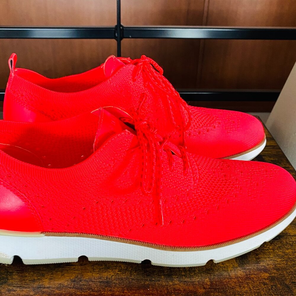 Cole Haan ZEROGRAND Wingtip Oxford, Deep Pink/Electric Red, W/10, New